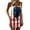 A-Dark Blue935, variant on Women's Grunge-Print Overall Skirt Relaxed Beach-Day Mini Overall Dress
