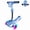 Blue, variant on 3 Wheel Electric Scooter for Kids Ages 3-10, w/Storage Basket, LCD Screen, Full Body Lights Up, Wide Deck, 5Mph Safe Speed, 90min Riding, Balance Foldable Kick Scooter for Boys & Girls, Black