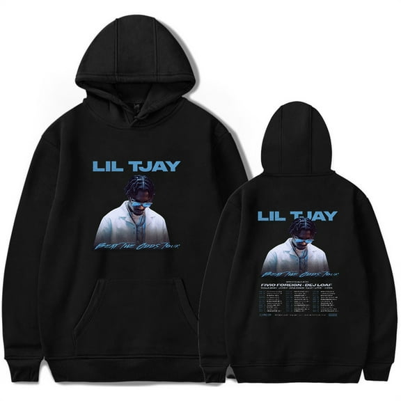 Lil Tjay Beat The Odds Tour Hoodie Sweatshirt Hip Hop Pullover Casual Men Clothes