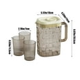 thumbnail image 3 of Kraoden 2L Cold Water Kettle with 3 Cups, Large Capacity Refrigerator Beverage Dispenser for Iced Tea, Lemonade & Mixed Drinks, Perfect for Parties & Daily Use, 3 of 6