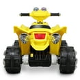 thumbnail image 3 of Kidzone Kids Electric 4-Wheeler ATV 12V Battery Powered Ride On with LED Headlights, Forward & Reverse Gears, ASTM F963, Yellow, 3 of 7
