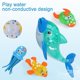 thumbnail image 3 of Juguete de baño para niños con inducción de animales de pato tortuga de dibujos animados azul, 3 of 5