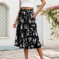thumbnail image 2 of oqasdz Skirts for Women Mid Length Elastic High Waisted Fashion Elegant Solid Color Skirt with Pockets Casual Comfort Soft Outdoor Skirt, 2 of 5