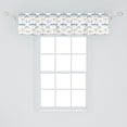 thumbnail image 2 of Ambesonne Dragonfly Window Valance, Regular Lines Insects, 54" X 12", Orange Blue, 2 of 3