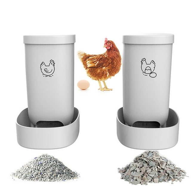 Automatic Hanging Poultry Feeder Trough For Chicken Coop Galvanized Steel Feed Dispenser With Grid Barrier