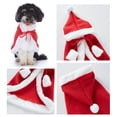 thumbnail image 2 of Small Dog Christmas Costume, Christmas Halloween Pet Clothes, Pet Cosplay Costumes Party Dressing up, Dogs Cats Outfit for Small Medium Dogs Red Cloak L, 2 of 7