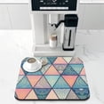 thumbnail image 2 of Washable Rubber Boho Floral Retro Dish Drying Mats for Kitchen Counter Home Large Coffee Bar Pad Accessories and Decor for Utensils Stemware 16''x18'', 2 of 7