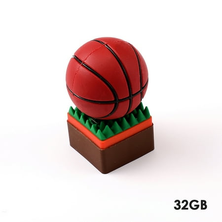 Sport Basketball Shape USB Flash Drive USB 2.0 Flash Disk 4GB 8GB 16GB 32GB Pen Drive Memory Flash Card U Disk