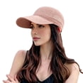 thumbnail image 4 of Women's Baseball Cap Breathable Mesh Versatile Summer Outdoor Sun Baseball Cap Wide Brim Hats for Women Pink, 4 of 4