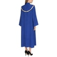thumbnail image 2 of Doomiva Women Church Robe Metallic Shiny Flared Sleeve Loose Fit Choir Clergy Maxi Dress Minister Pastor Robe Royal Blue M, 2 of 6