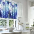 thumbnail image 2 of LALILO Kitchen Curtains and Valances Set of 3 36" Galaxy Window Treatment Tiers for Window Decor, 2 of 5