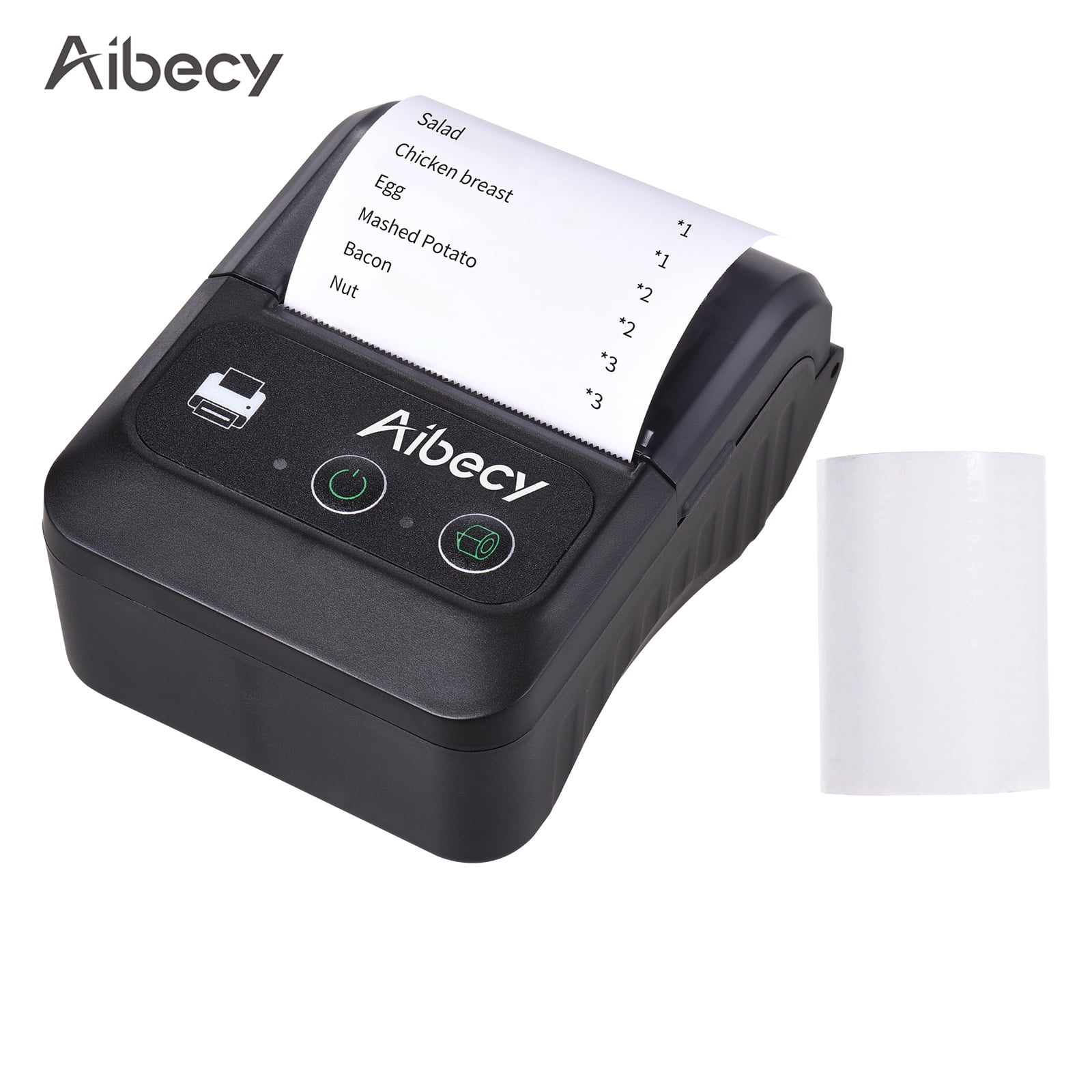 Aibecy Portable Bluetooth Thermal Receipt Printer 58 mm, 2 Inch