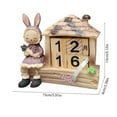 thumbnail image 3 of Wooden Calendar Easter Wooden Tabletop Calendar with Reusable Building Blocks Desktop Decoration Craft Set(1Pcs) JASKFLY, 3 of 6