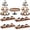 Natural Color, variant on 7 Pcs Wood Dessert Table Display Set, 3 Tier Wooden Cupcake Stand Round Cake Stand Rectangular Serving Tray Platter for Display Tea Party Wedding Farmhouse(Natural Color)