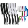 thumbnail image 1 of 9 Pcs Crevice Cleaning Brush, Bathroom Gap Brush, Hand-held Groove Gap Cleaning Tools, Multifunctional Crevice Gap Small Cleaning Brush Tool, Shutter Door Window Track Kitchen Cleaning Brushes Kit, 1 of 6
