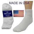 thumbnail image 4 of Creswell 3 Pairs Of Mens White Diabetic Ankle Socks 9-11 Size MADE IN USA, 4 of 4