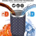 thumbnail image 3 of Modern 30oz Handheld Travel Tumbler with Handle – Double Wall Stainless Steel Insulated Cup, Flip Straw Lid, Leak-Proof & BPA-Free for Hot and Cold Drinks – Durable Coffee & Juice Mug White, 3 of 7