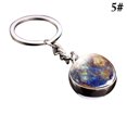 thumbnail image 2 of Glass Ball Keychain Luminous Double-sided Planetary Key Ring Bag Charm for Girls, 2 of 10
