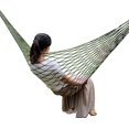 thumbnail image 2 of Hamaca verde militar, hamaca para exteriores de malla de nailon Cómoda hamaca colgante para acampar Hamaca de malla resistente que soporta peso para acampar al aire libre JM JM, 2 of 5