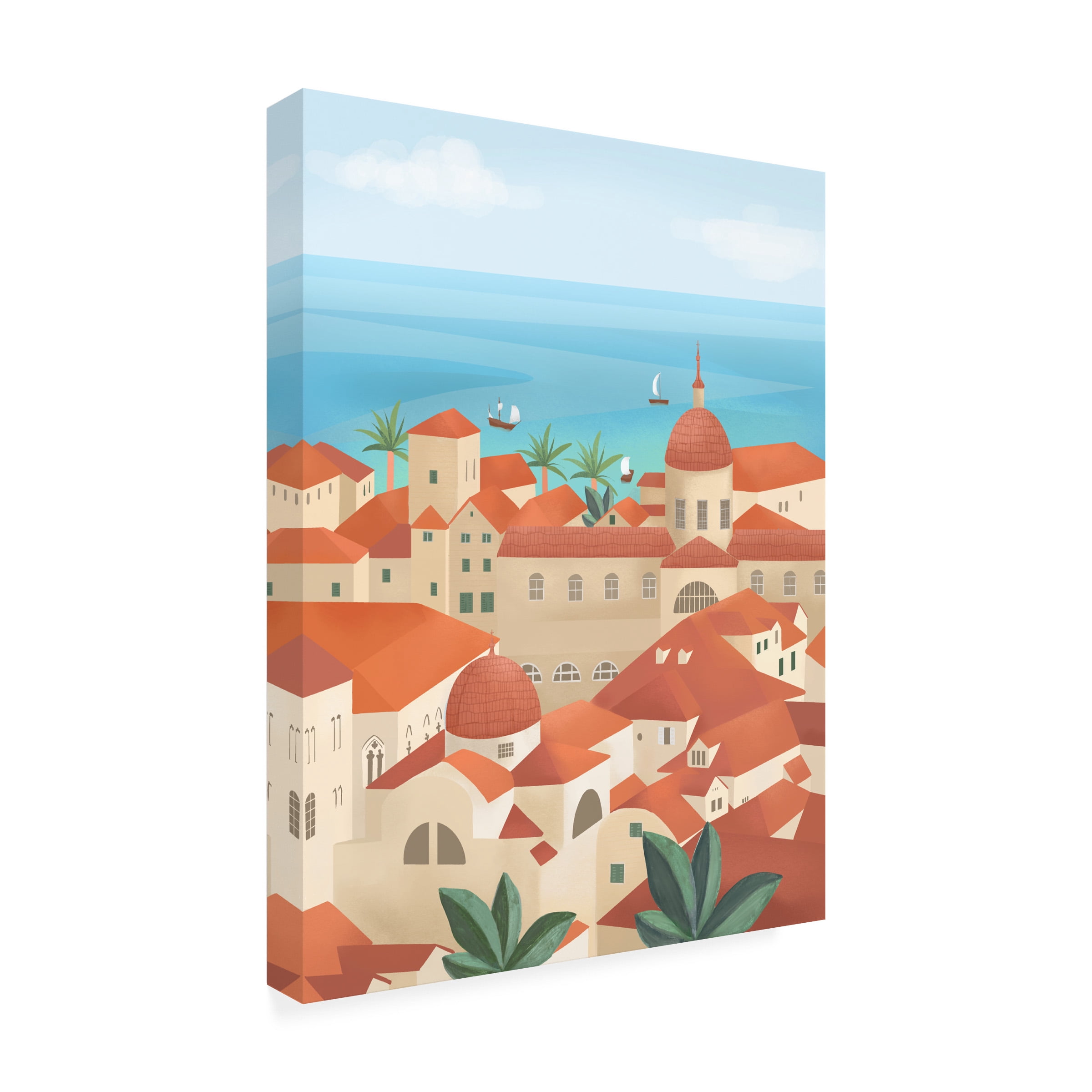Petra Lizde 'Dubrovnik Old Town' Canvas Art