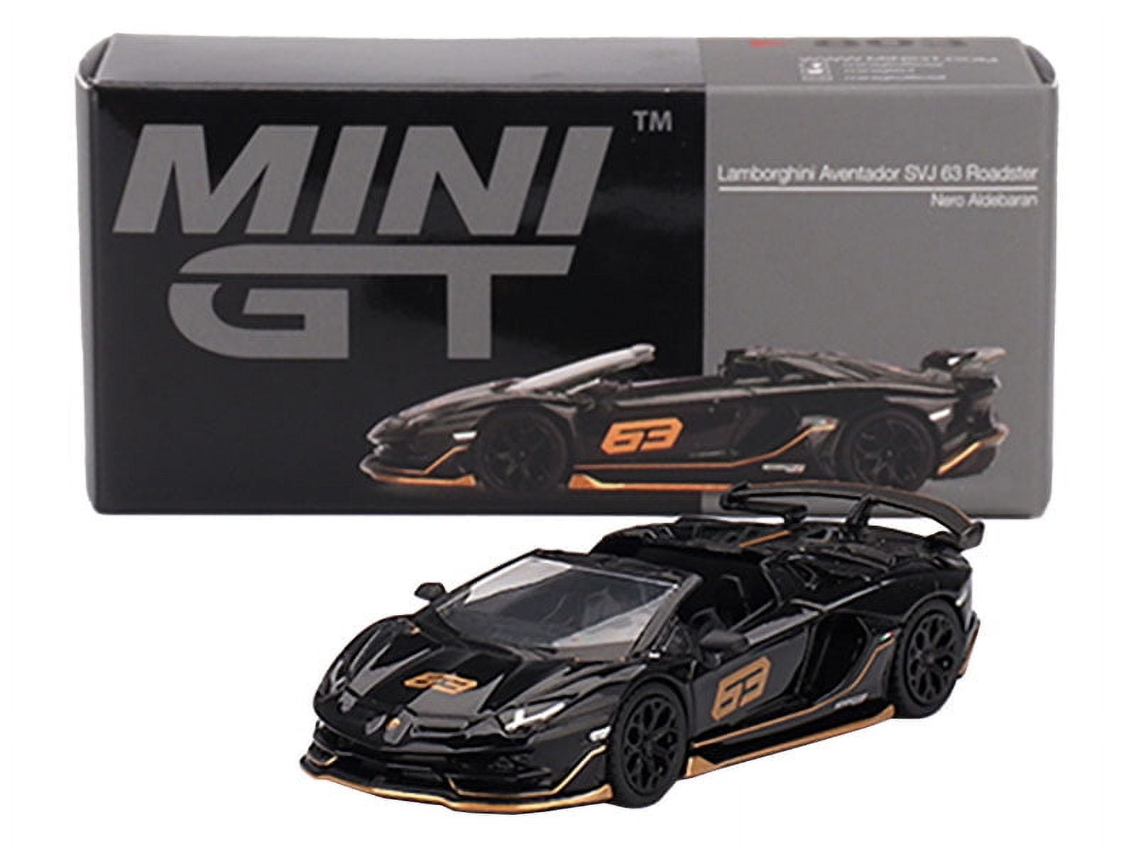 ミニカー MINI GT Lamborghini Aventador Black 1:64 MINI GT LAMBORGHINI AVENTADOR SVJ 63 ROADSTER NERO ALDEBARAN