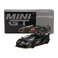 thumbnail image 4 of Lamborghini Aventador SVJ 63 Roadster Nero Aldebaran Black Limited Edition 1/64 Diecast Model Car by Mini GT, 4 of 6
