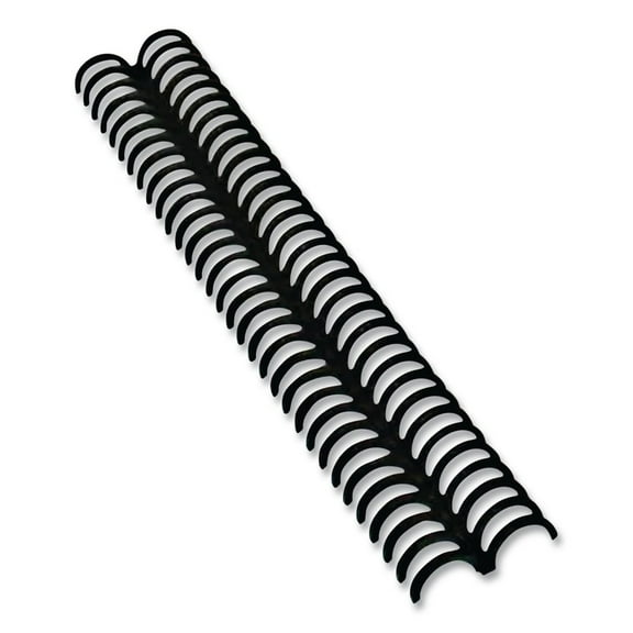GBC 2514700 5/16 in. Diameter 45 Sheet Capacity ProClick Easy Edit Spines - Black (100/Box)