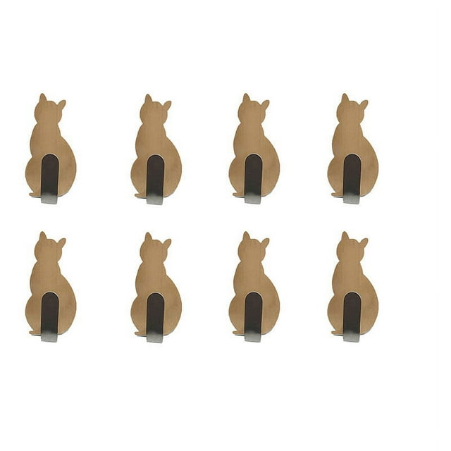 bbymog Organisation et Rangement Crochets en Forme d'Animaux Mignons, Crochets Sans Perforation avec Crochets Adhésifs pour Décoration Intérieure