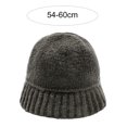 thumbnail image 4 of Dengjunhu Solid Color Stretchy Knitted Cuff Short Fisherman Beanie for Women, Winter Warm Hats, 4 of 4