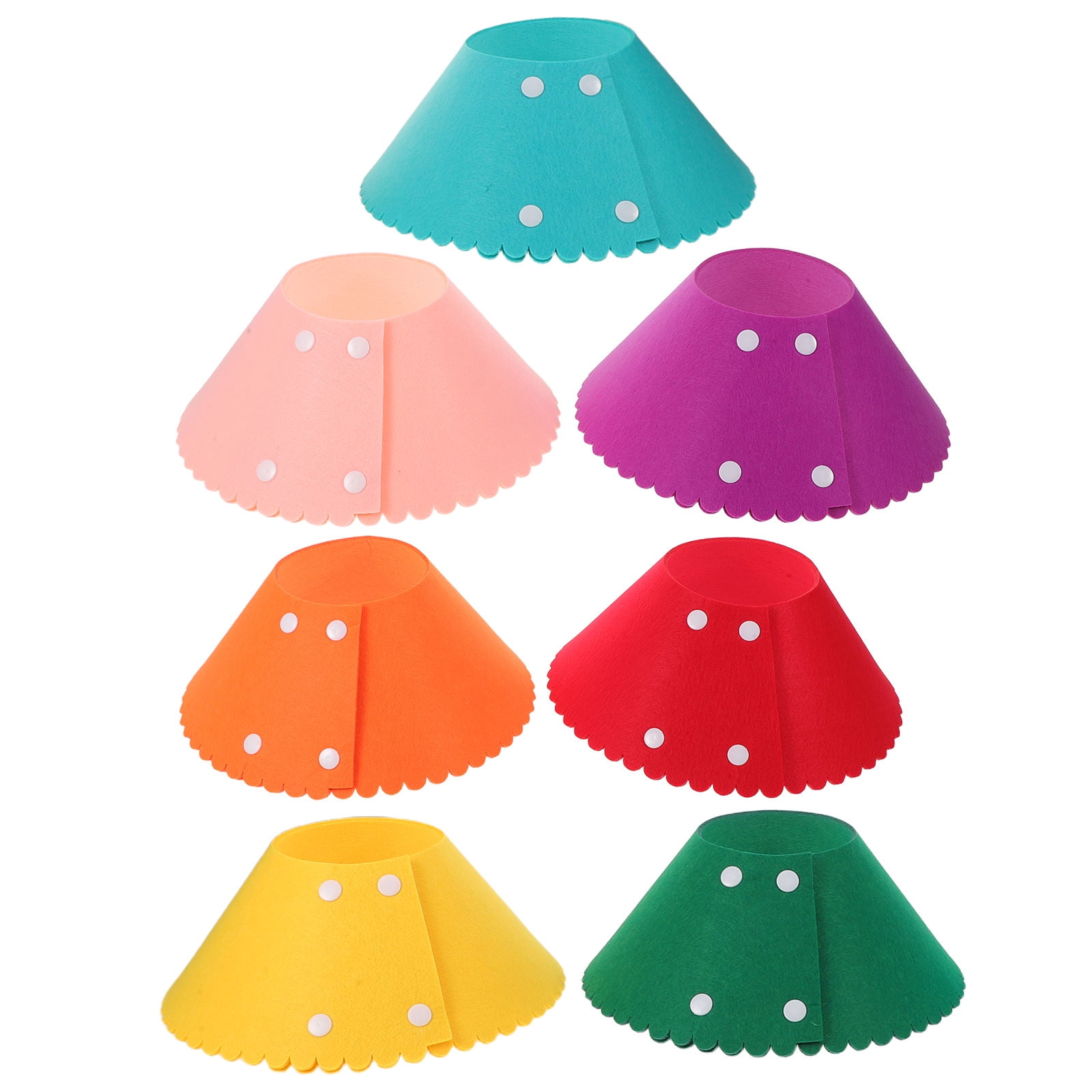 LOLIPPYY 7Pcs Adjustable Cat Neck Collar Soft Cone Lightweight Post Surgery Collar