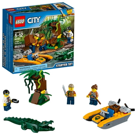 LEGO City Jungle Starter Set 60157 Building Set (88 (Best Lego Starter Set)