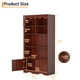thumbnail image 2 of Yeshouse estantería independiente de 63" con puertas, 5 niveles de estantes de madera, ideal para sala, dormitorio, oficina en casa o pasillo, 2 of 8