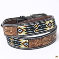 thumbnail image 2 of HILASON Western Genuine Leather Belt for Men Women Cowboy Cowgirl Handmade Unisex Full Grain Heavy Duty Tooled Beaded Belt, 2 of 3