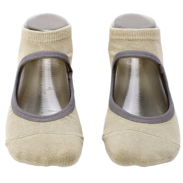 1 par/set calcetines transpirables de Pilates para mujer calcetines antideslizantes de Yoga sin espalda para Fitness SportsGreen