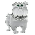 thumbnail image 1 of Silver Bulldog With Jeweled Collar Bar Pin, 1 of 1