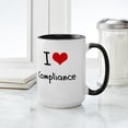 thumbnail image 4 of CafePress - I Love Compliance Mug - 15 oz Ceramic Large White Novelty Mug, 4 of 4