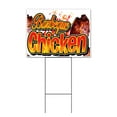 thumbnail image 1 of Barbeque Chicken (18" x 24") Yard Sign, Includes Metal Step Stake, 1 of 6