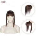 thumbnail image 5 of MY-LADY Hair Toppers for Women Real Human Hair with Bangs 3 Clip In Remy Topper Hairpiece for Thin Hair Natural Looking Hair Extensions 12inch #02 Dark Brown, 5 of 8