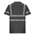 thumbnail image 6 of Hi Vis Safety Shirt Lightweight Moisture-Wicking Short Sleeve Work T-Shirt With Reflective Tape Class 1 Orange Green Tops Gray Xl, 6 of 8