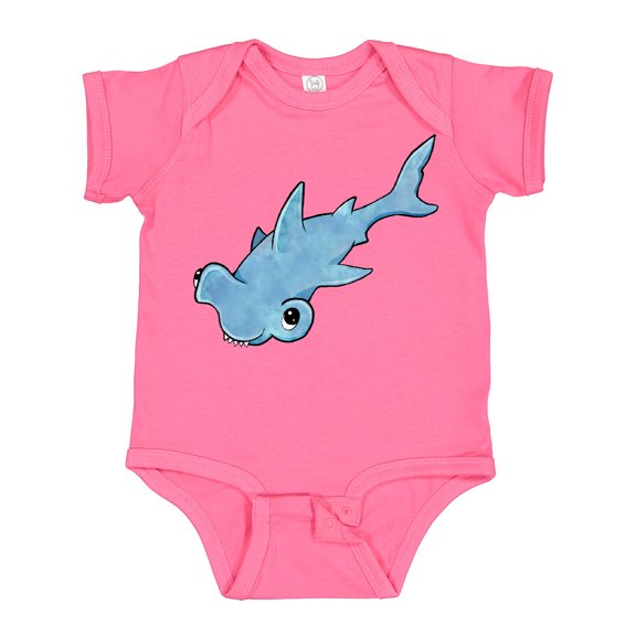 Inktastic Cute Hammerhead Shark Boys or Girls Baby Bodysuit