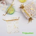 thumbnail image 6 of Tripumer 100 Pcs Moon Star Organza Bags Jewelry Candy Bags Organza Favor Bags Gift Pouch with Drawstring Little Mesh Candy Gift Pouches for Party Jewelry Festival White, 6 of 8