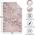 thumbnail image 3 of GZHJMY Rose Leopard Kitchen Dish Towel Set of 6, Super Absorbent Soft Drying Cloth Tea Bar Towels, 28"x 18", 3 of 7