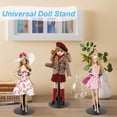 thumbnail image 2 of HMIEPRS 10 Pcs Doll Stand Doll Display Stand, Adjustable Action Figure Stand Holder 1/6 Scale Doll Support Stand for 8" to 12" Doll Accessories (Black), 2 of 7