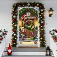 thumbnail image 6 of Japceit Christmas Door Cover Curtain, Large Size Holiday Entrance Decoration, Fabric Panel Door and Wall Decor for Festival Party, Home Seasonal Display, 6 of 8