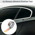 thumbnail image 2 of Unique Bargains 1 Roll Universal Air-Release Adhesive Pinstripe Tape Holographic Chrome Silver Tone 1.57"x164.04ft, 2 of 6