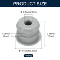 thumbnail image 2 of Unique Bargains 10pcs Hole Plug 5/16 Inch (7.6mm) Button Plugs Fit for 6.5-7mm Hole, Waterproof Plug Tube Plug, Grey, 2 of 6