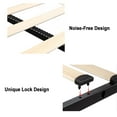 thumbnail image 5 of King Size Bed Frame with Adjustable Headboard, Upholstered Platform Bed Frame with Wooden Slats Support, No Box Spring Needed, Non-Slip, Noise-Free, Easy Assembly, Black, 5 of 9