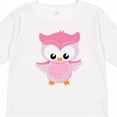 thumbnail image 4 of Inktastic Cute Pink Spring Owl Girls Long Sleeve Toddler T-Shirt, 4 of 5