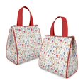 thumbnail image 2 of Pioneer Flower Floral Print Pattern Insulated Lunch Bag for Women & Adults,Large Portable Soft Cooler Lunch Bag,Thermal Food Storage Tote with Pearl Cotton,8.66L,8.75x5.75x9.5 Inch, 2 of 6