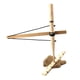 thumbnail image 1 of Bow Drill Práctica Primitiva Kit de Encendedor de Fuego Herramienta de Supervivencia Al, 1 of 9